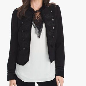 WHBM Embroidered Military Jacket